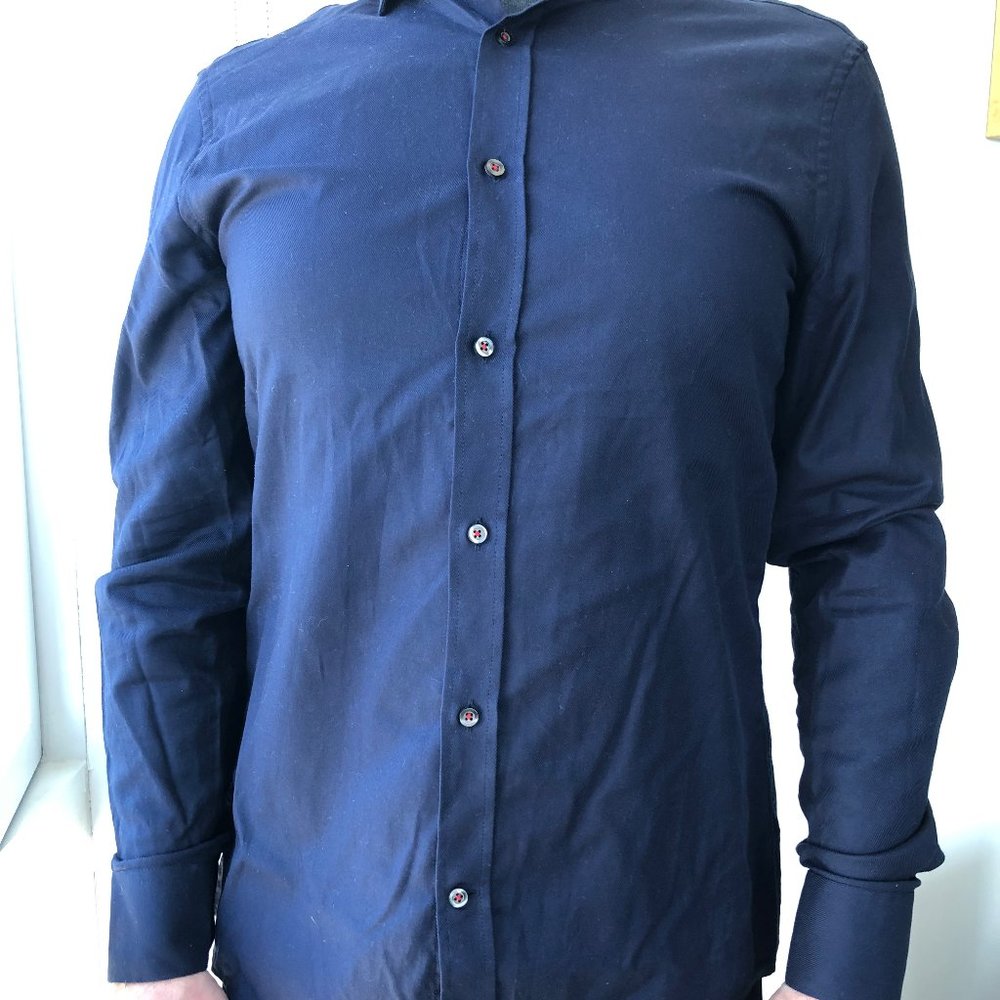 Navy Blue Dress Shirt